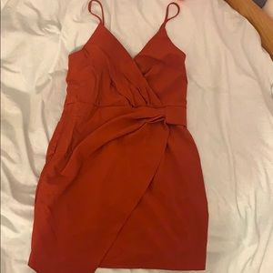 Red cocktail dress